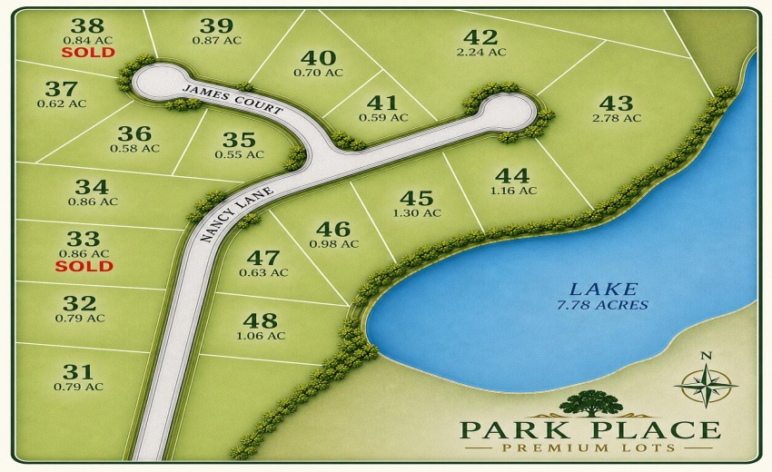 West Side - Park Place - Premium Lots