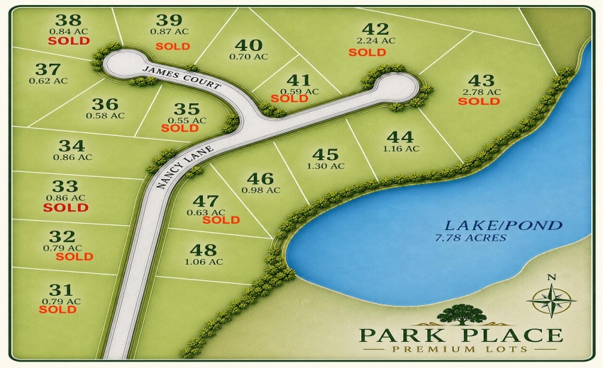 West Side - Park Place - Premium Lots