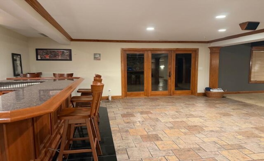 Bar and Walk out Basement