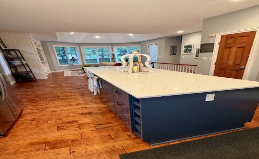 Kitchen view Living area
