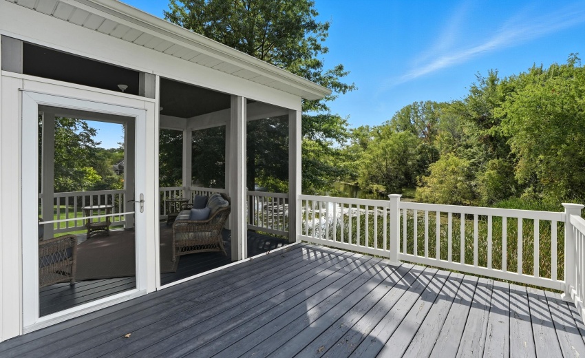 44 deck facing pond