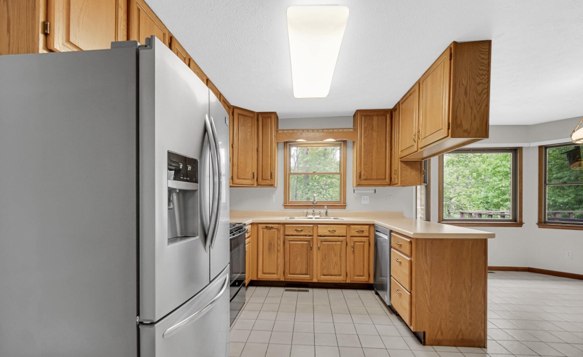Kitchen inclds appliances.