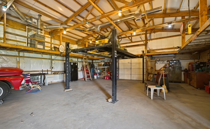 Inside Pole Barn
