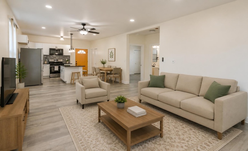 Virtually Staged Living Room1