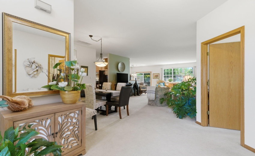 view looking into home from foyer