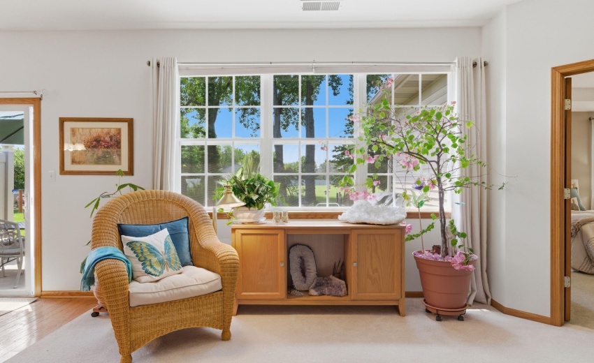 living room view to outside
