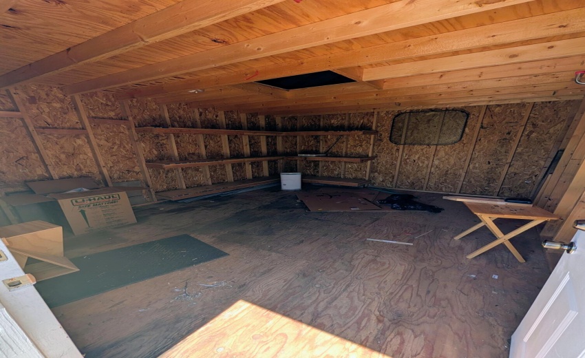 Inside of Shed