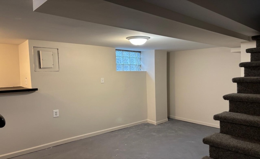 Basement stair view