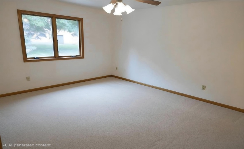 empty bedroom with window