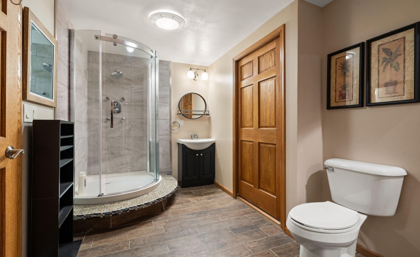 Lower level bath/ Flex room bath