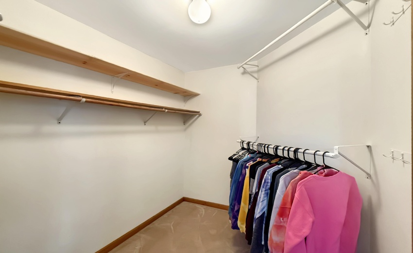 Primary closet