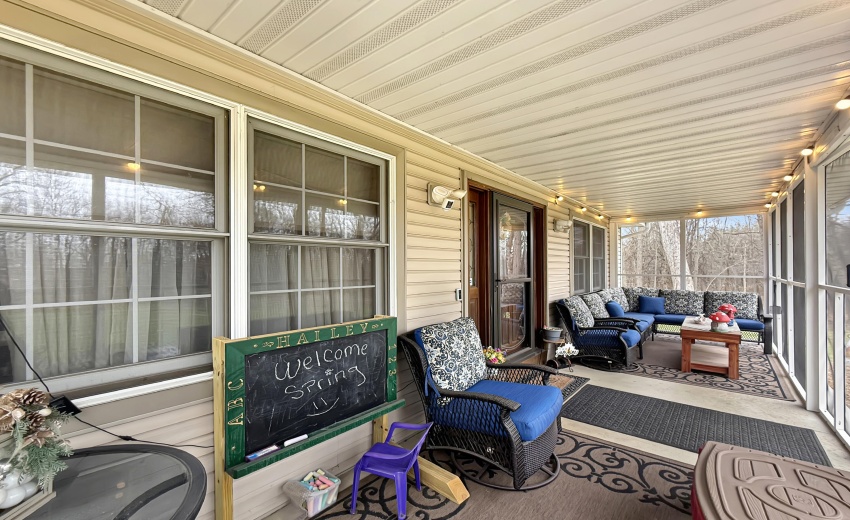Screened porch
