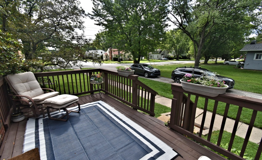 View from front porch deck