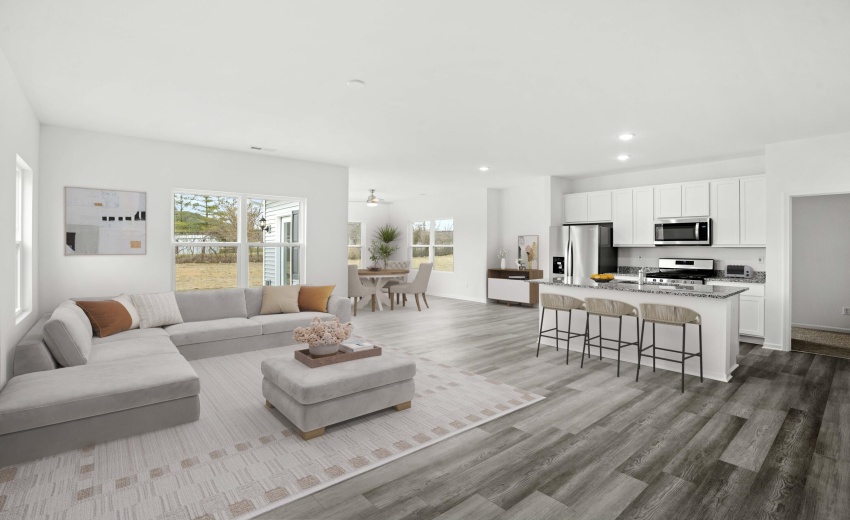 Dogwood kitchen greatroom and sunroom
