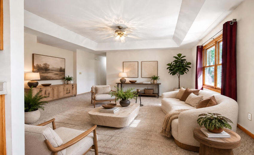 Living Room - Virtually Staged