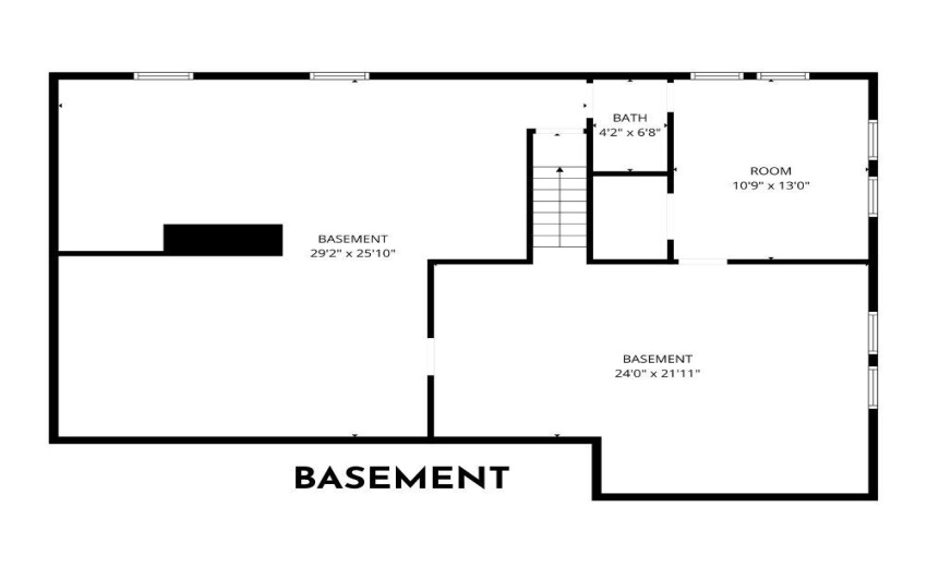 Floorplan Basement 7605 86th Ave