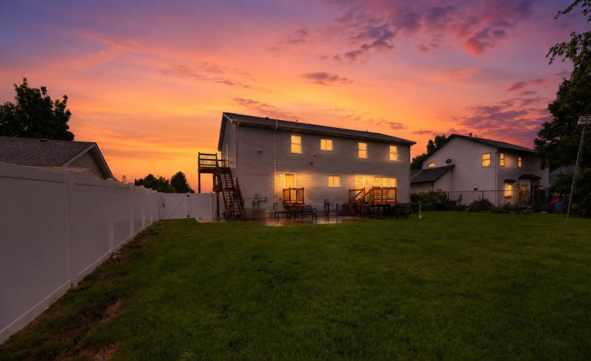 twilight image of back