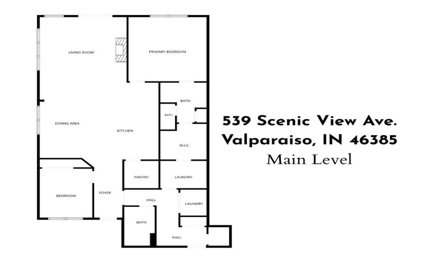 539 Scenic View Ave. Main Level Floorpla