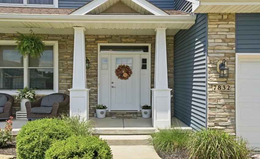 Covered front porch