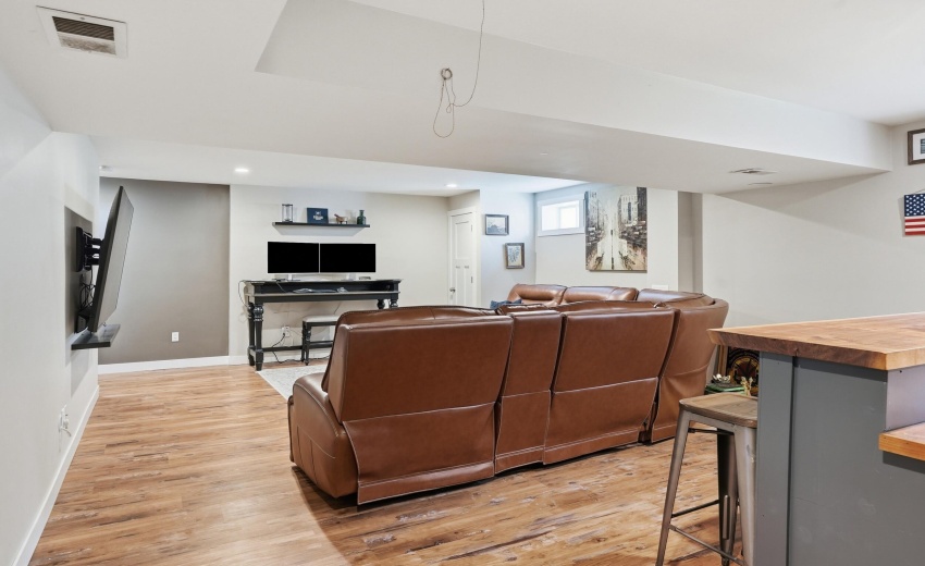 Light and bright basement