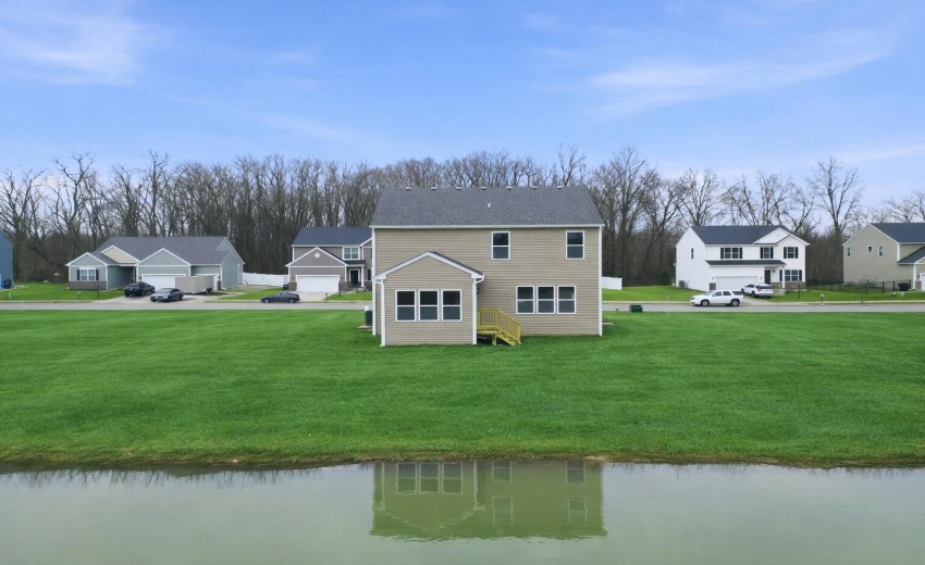Suburban serenity by the pond