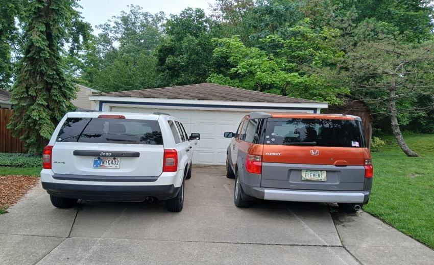 garage front