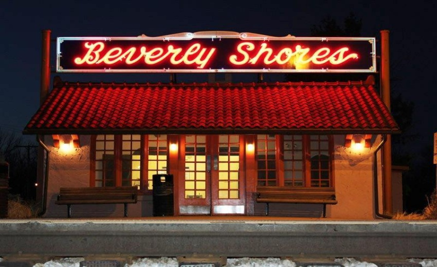 train station at night