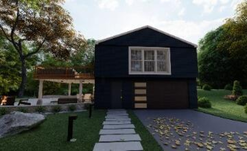 Exterior garage 1