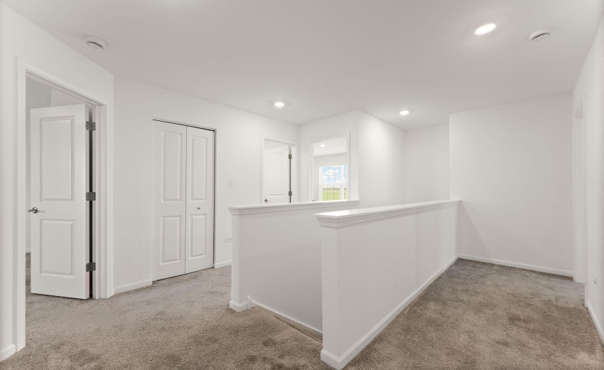 upstairs