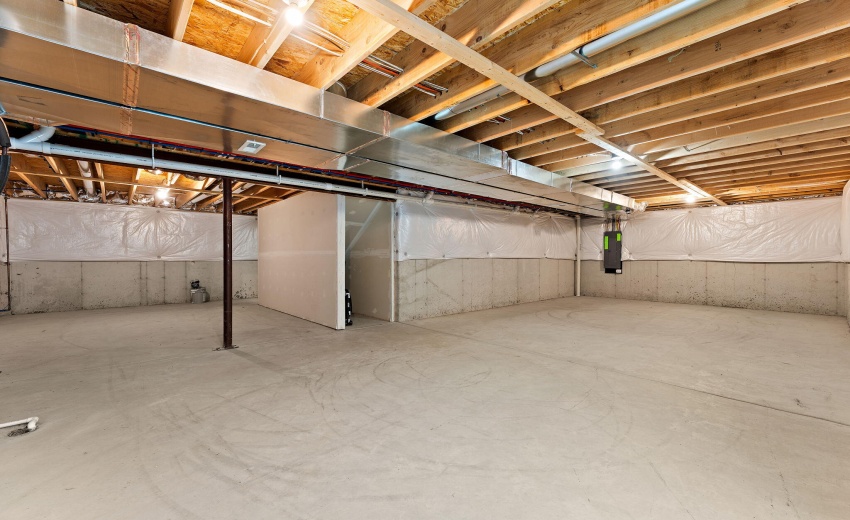 unfinished basement