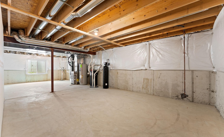 unfinished basement