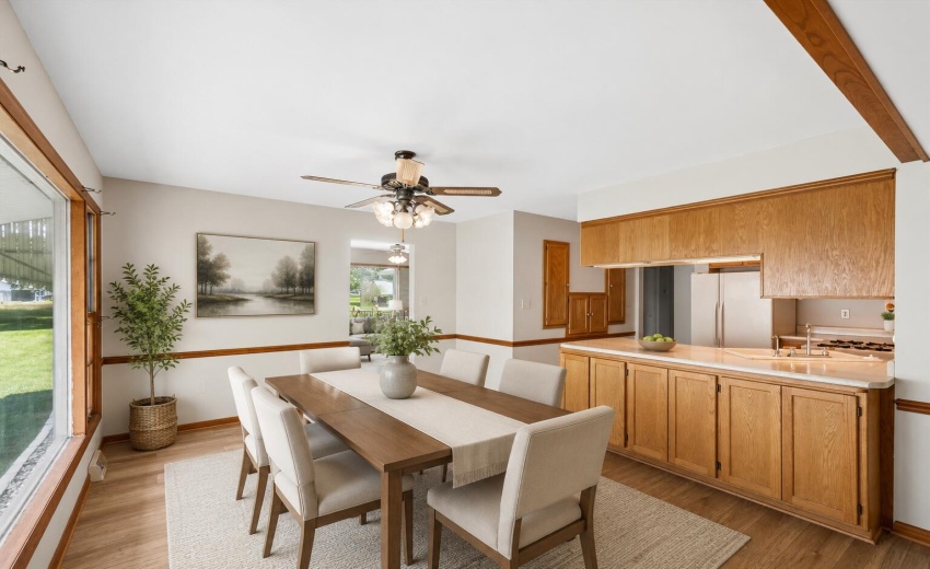 Virtually Staged Dining Room