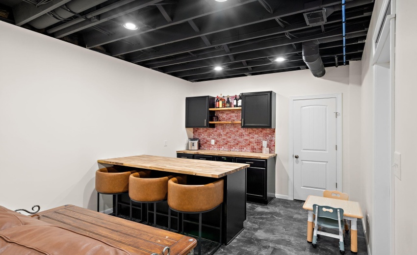 Finished Basement - Bar Area