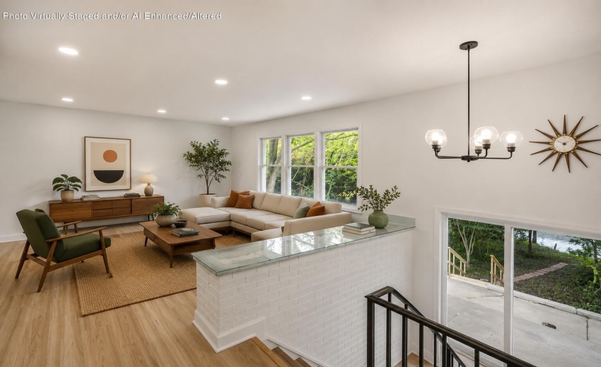 living room staged