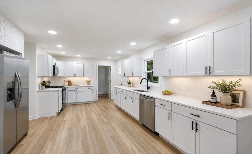 kitchen staged