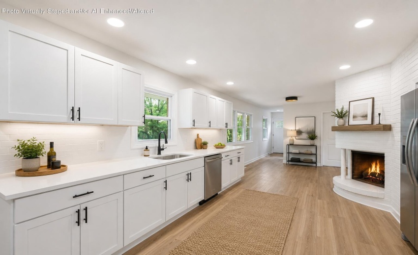 kitchen staged