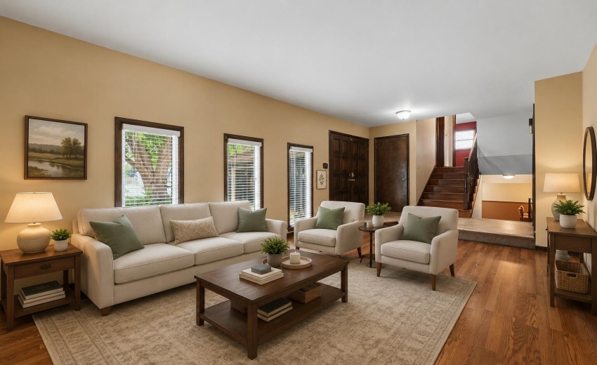 Living Room With Furniture