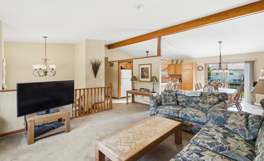 Living Room, Dining, & Kitchen