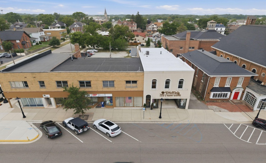 Aerial view of property