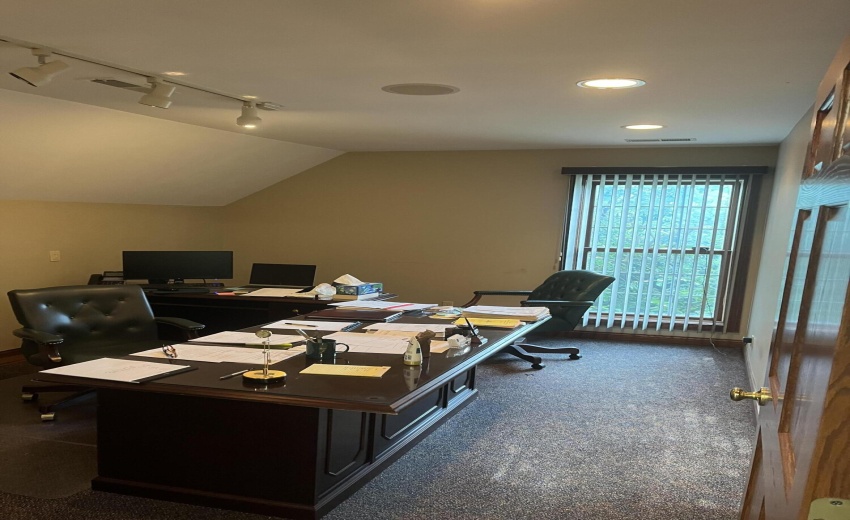 Upstairs office one