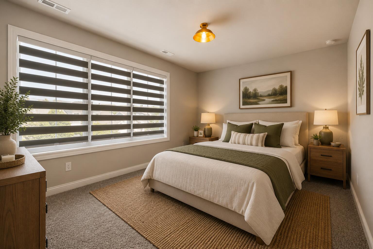 Cozy Neutral Modern Farmhouse Bedroom