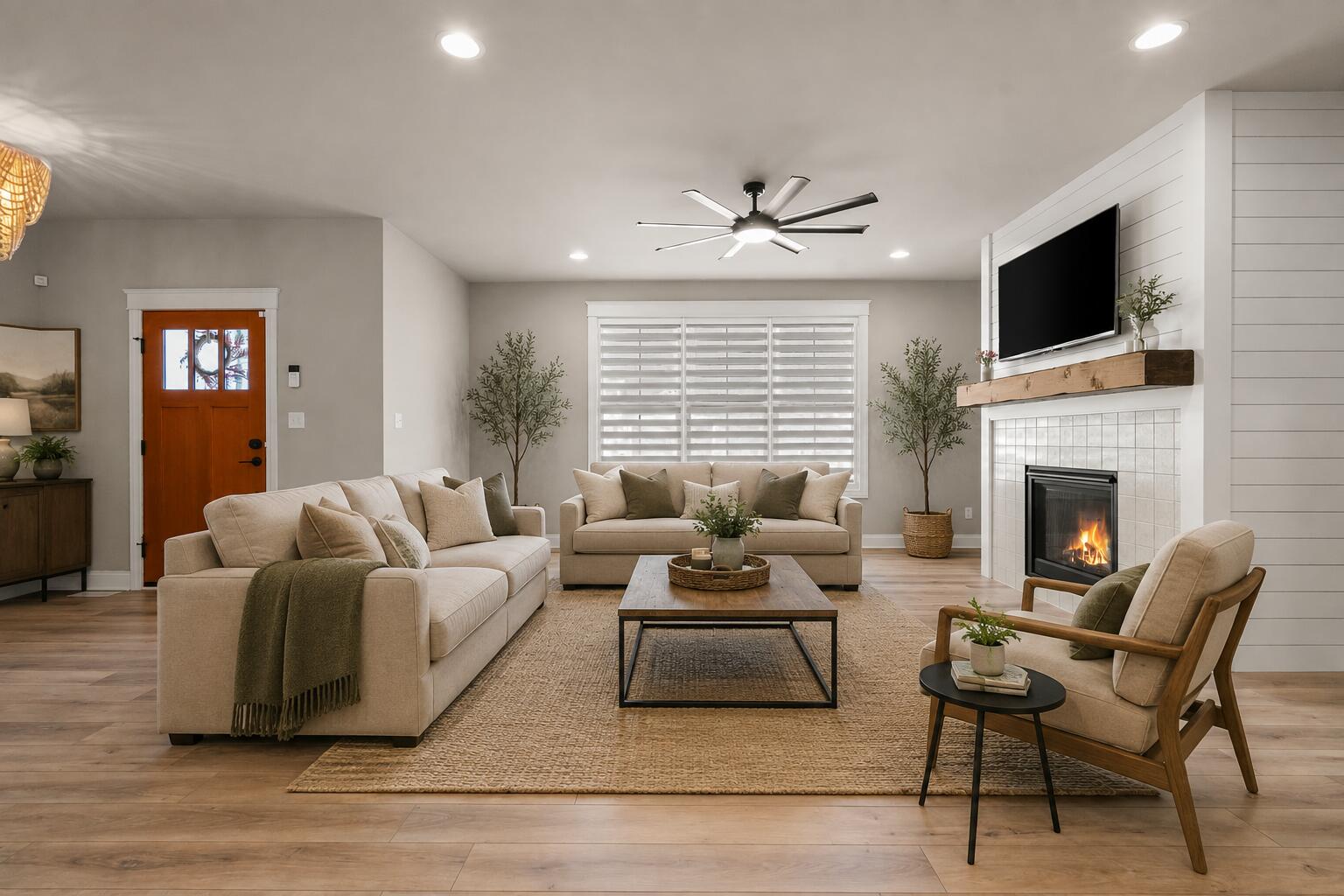 Cozy Modern Farmhouse Living Room