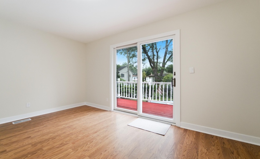 Bedroom Patio Doors to Deck