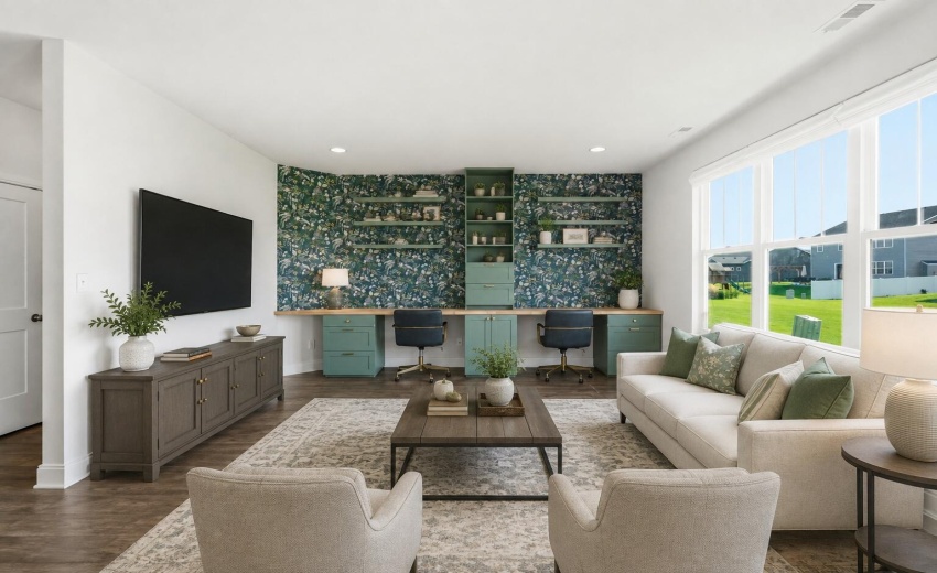 Living Room Virtually Staged