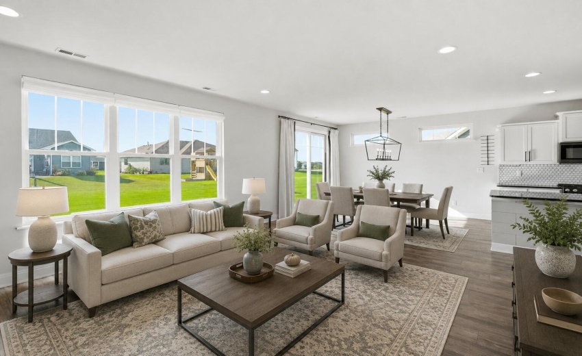 Dining Room Angle Virtually Staged