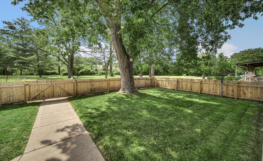 Fenced Front Yard