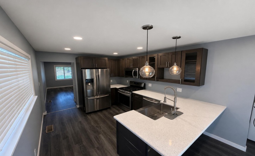Remodeled kitchen