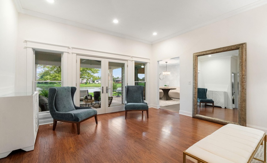French Doors Living Room