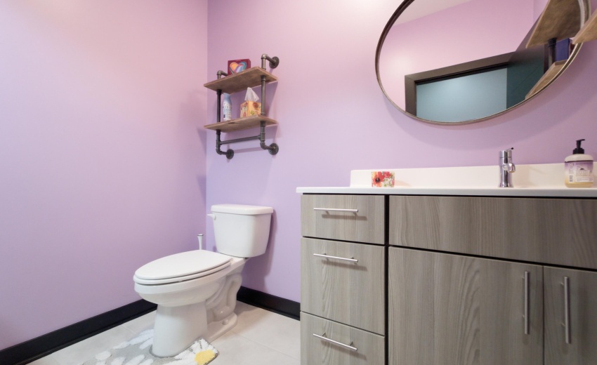 Main floor powder room