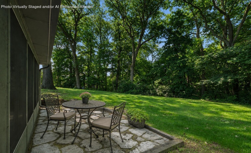 backyard staged
